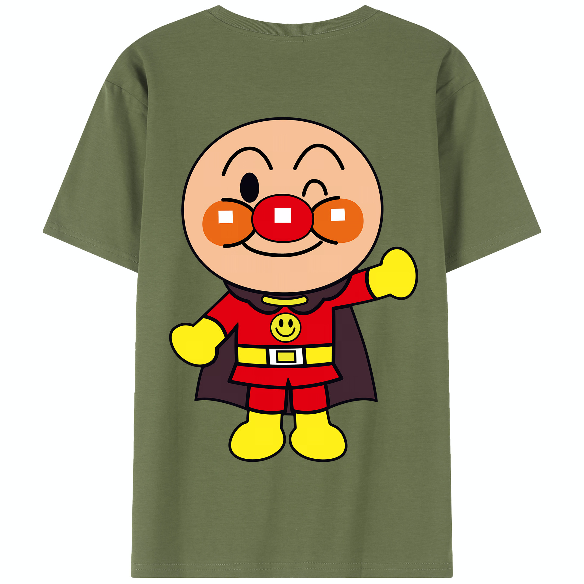 （画像用） アンパンマン Anpanman 綿100％半袖Tシャツ（背面プリント）